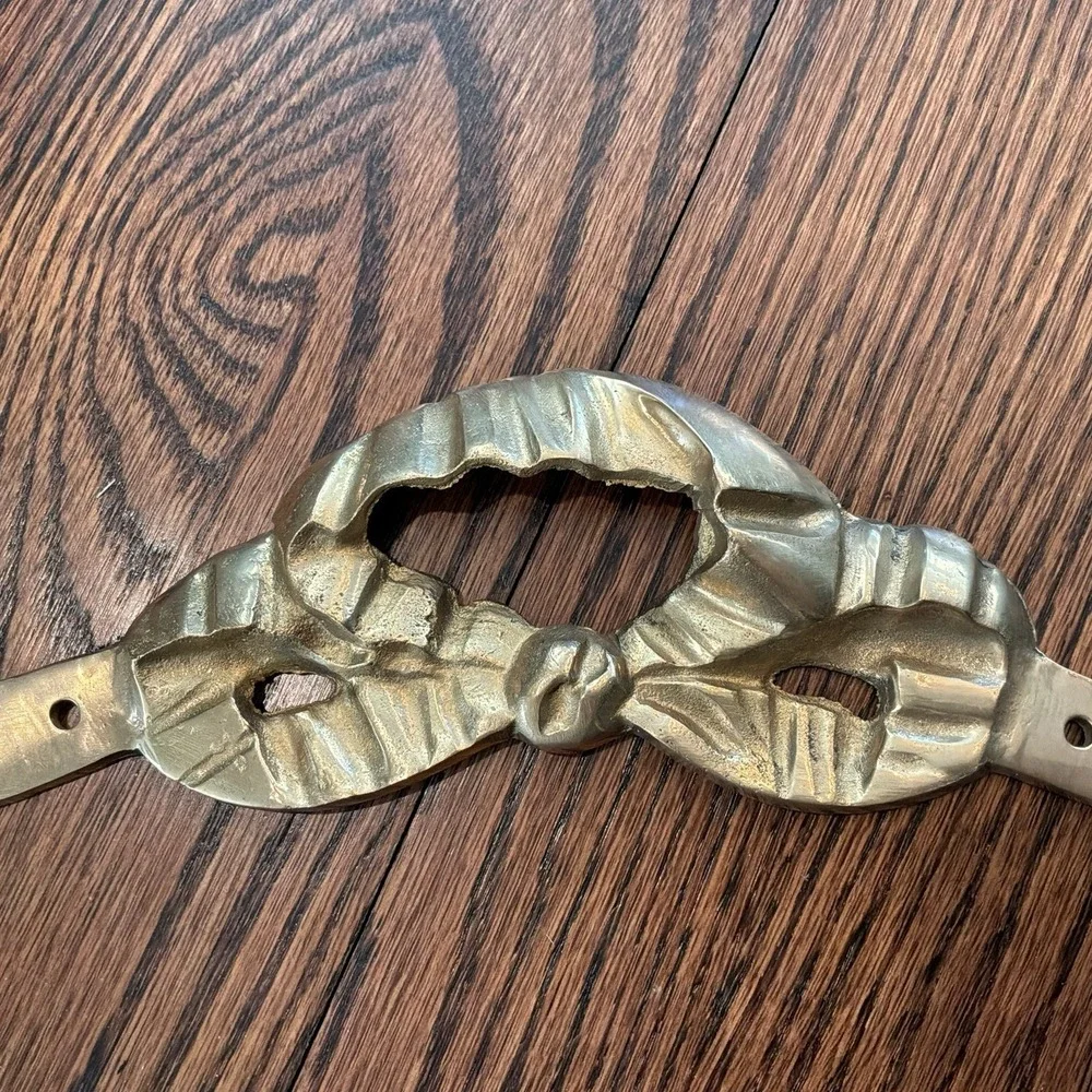 Vintage Brass Bow‎ Ribbon Wall Hanging 14
